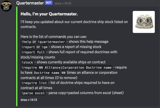 Quartermaster description